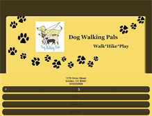 Tablet Screenshot of dogwalkingpals.com